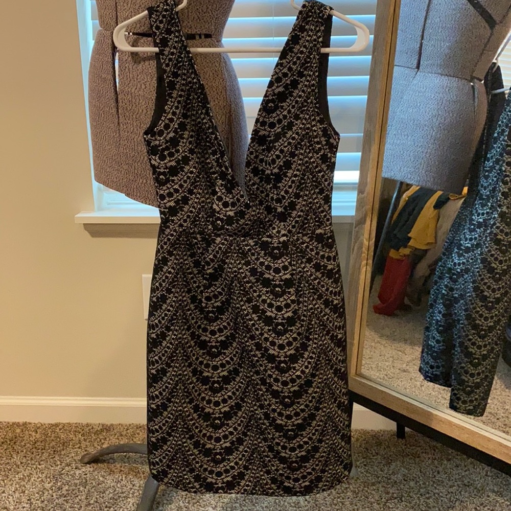 Deep V dress